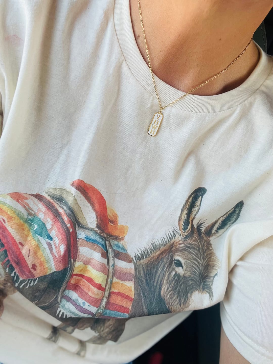 Customer photo review of Necklace: YHWH