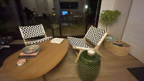 Customer photo review of Maasai Occasional Chair - Black and White