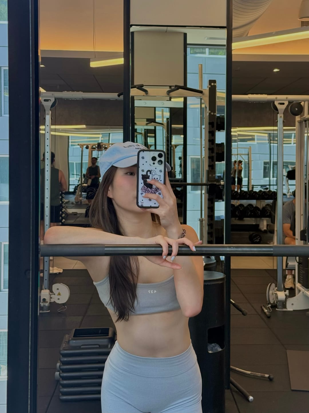 Customer photo review of The Micro Bra / Heather-Grey