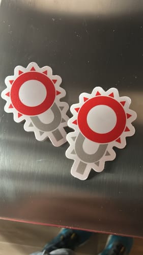 Customer photo review of Sticker Vinile Trasparenti