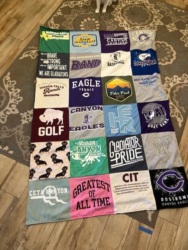 Customer photo review of Project Repat T-Shirt Quilt