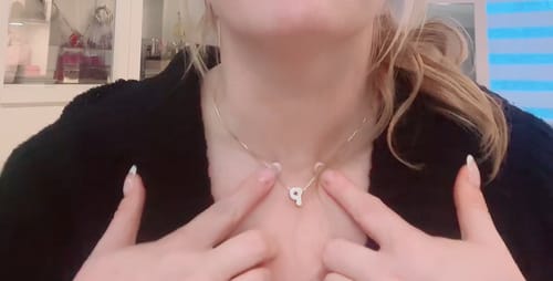 Customer photo review of Everyday Initial Necklace