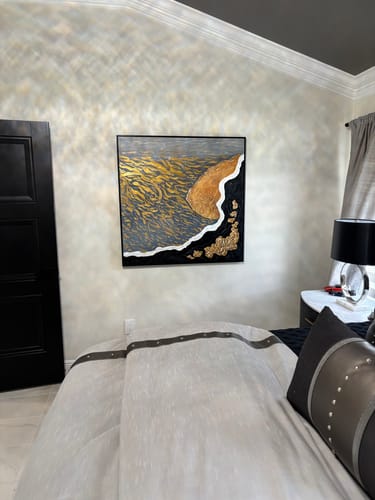 Customer review photo for Plaster Art Texture Painting #SG285