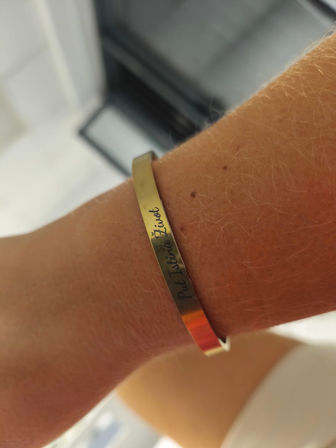 Customer photo review of Bracelet: Cuff