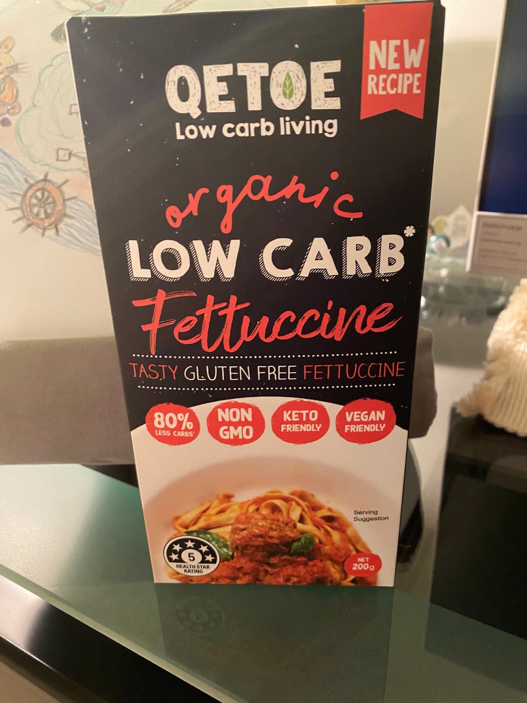 Customer photo review of Fettucine VALUE BUNDLE DEAL- 10 x Qetoe Organic Low Carb Fettuccine Pack