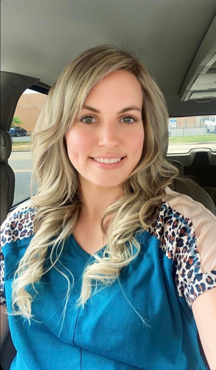 Customer photo review of Virgin Flat Silk Weft Hair Extensions Balayage Brown Mixed Blonde #8/8/613