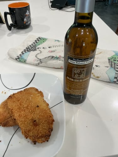 Customer photo review of Sicilian Lemon White Balsamic Vinegar