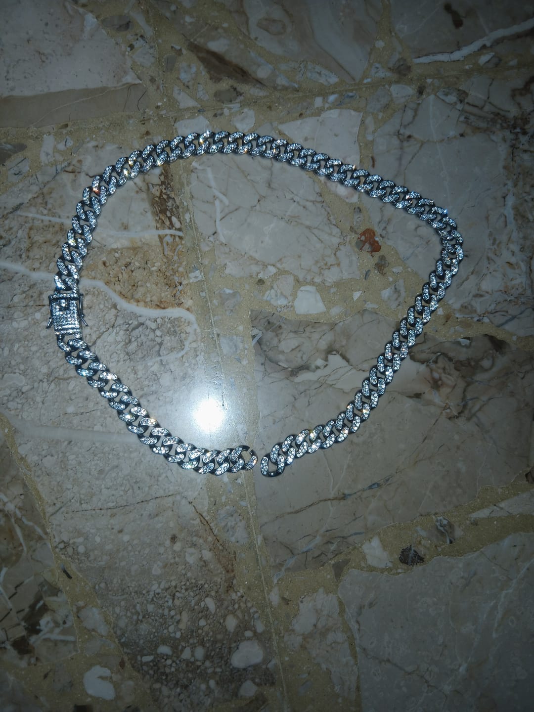 Customer photo review of Collana Ice Cuban - Silver