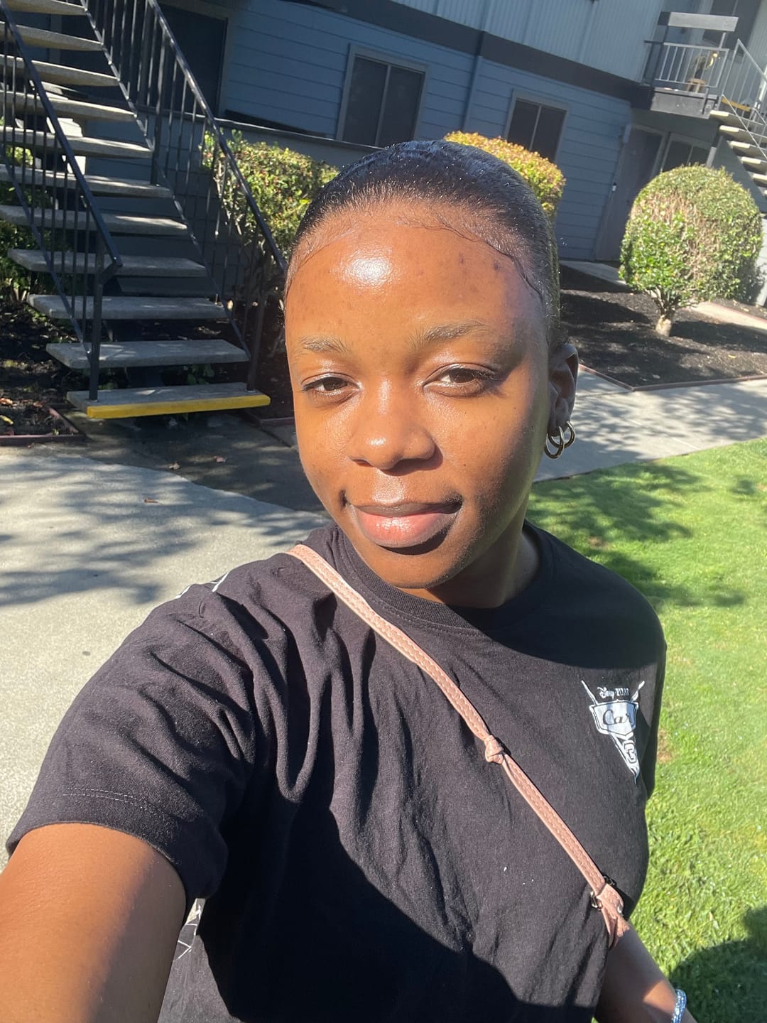 Customer photo review of Triple Hoop Earrings Set