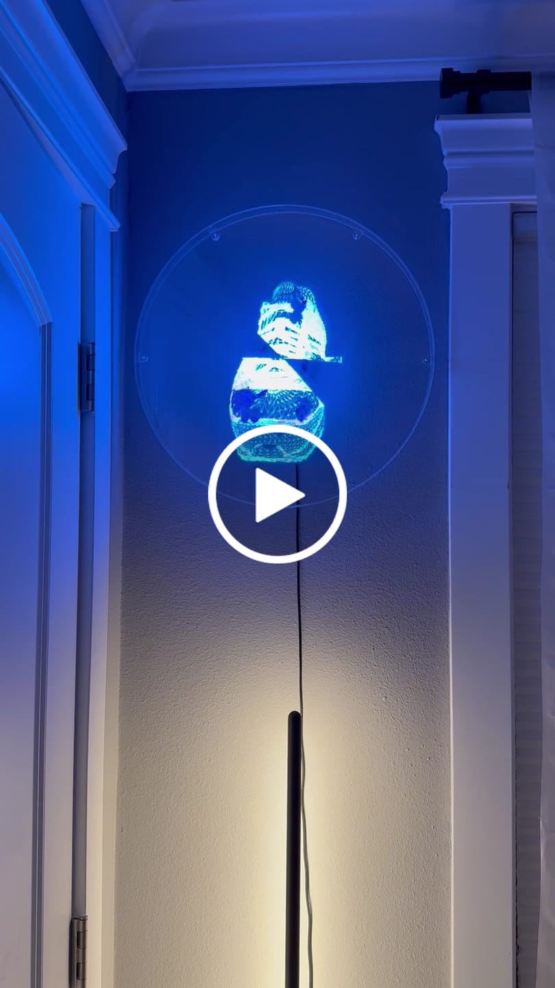 Customer video review of Acrylic Transparent Cover | L2 17" Holographic Fan