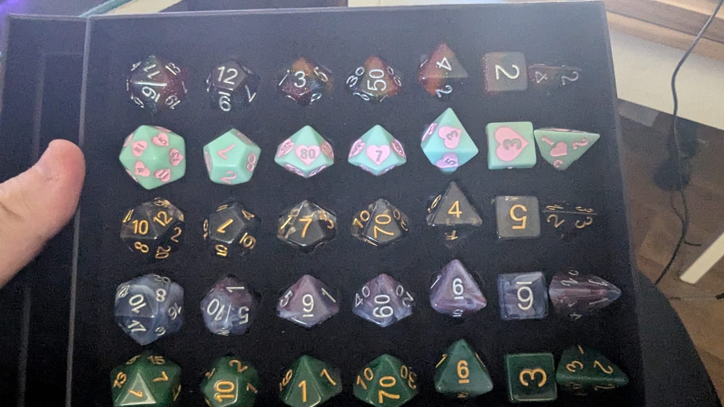 Customer photo review of Mystery Packs (Acryl, Resin, Metall)