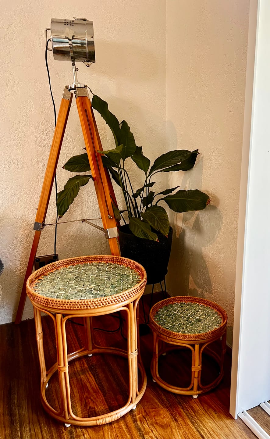 Customer photo review of Sirena Rattan Table Set