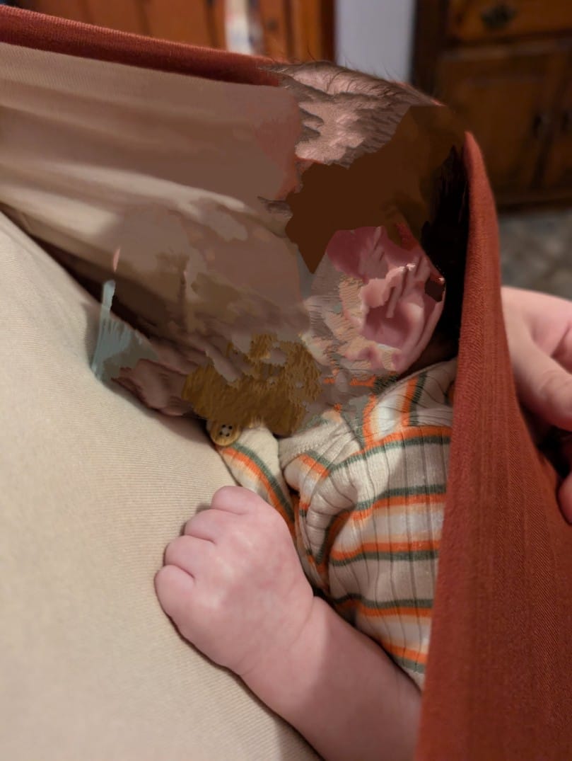 Customer photo review of Mama's Bonding Comforter