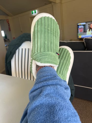 Customer photo review of Cozie Co Slippers