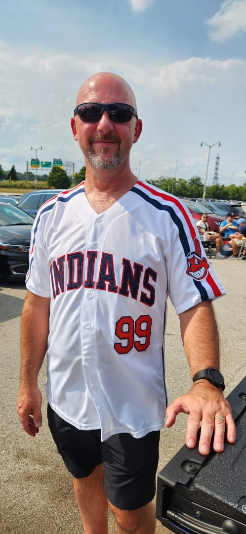 Customer photo review of Ricky Vaughn Wild Thing Indians Baseball Jersey