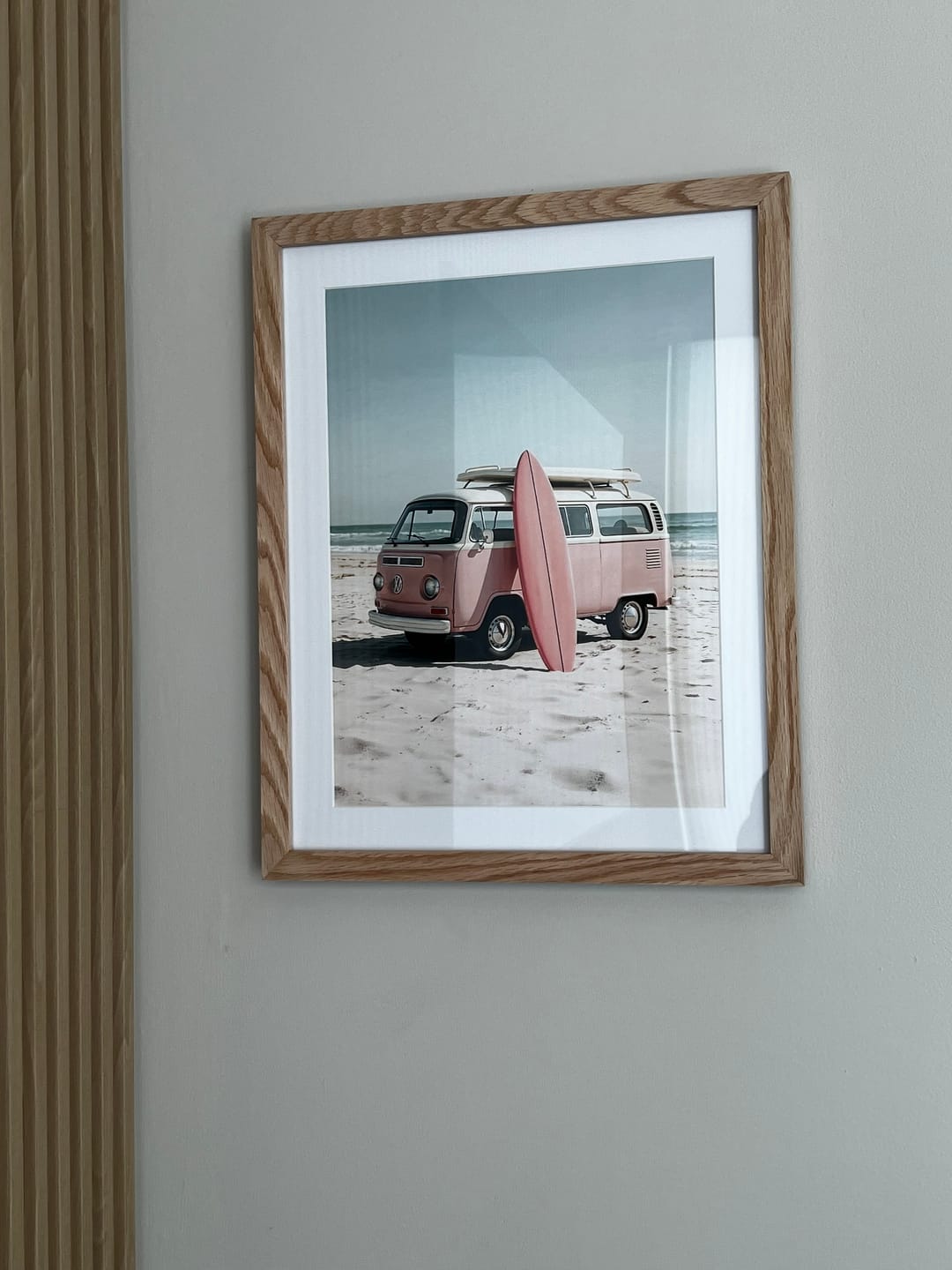 Customer photo review of Sepia Surfer Van on the Beach