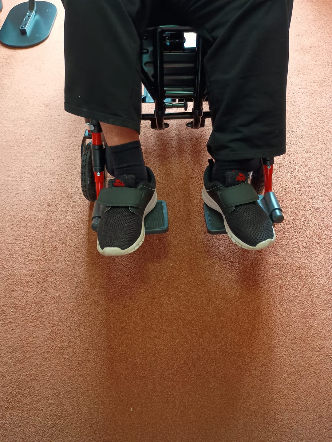 Customer photo review of Elevating Leg Rest Extensions for Electric Wheelchairs