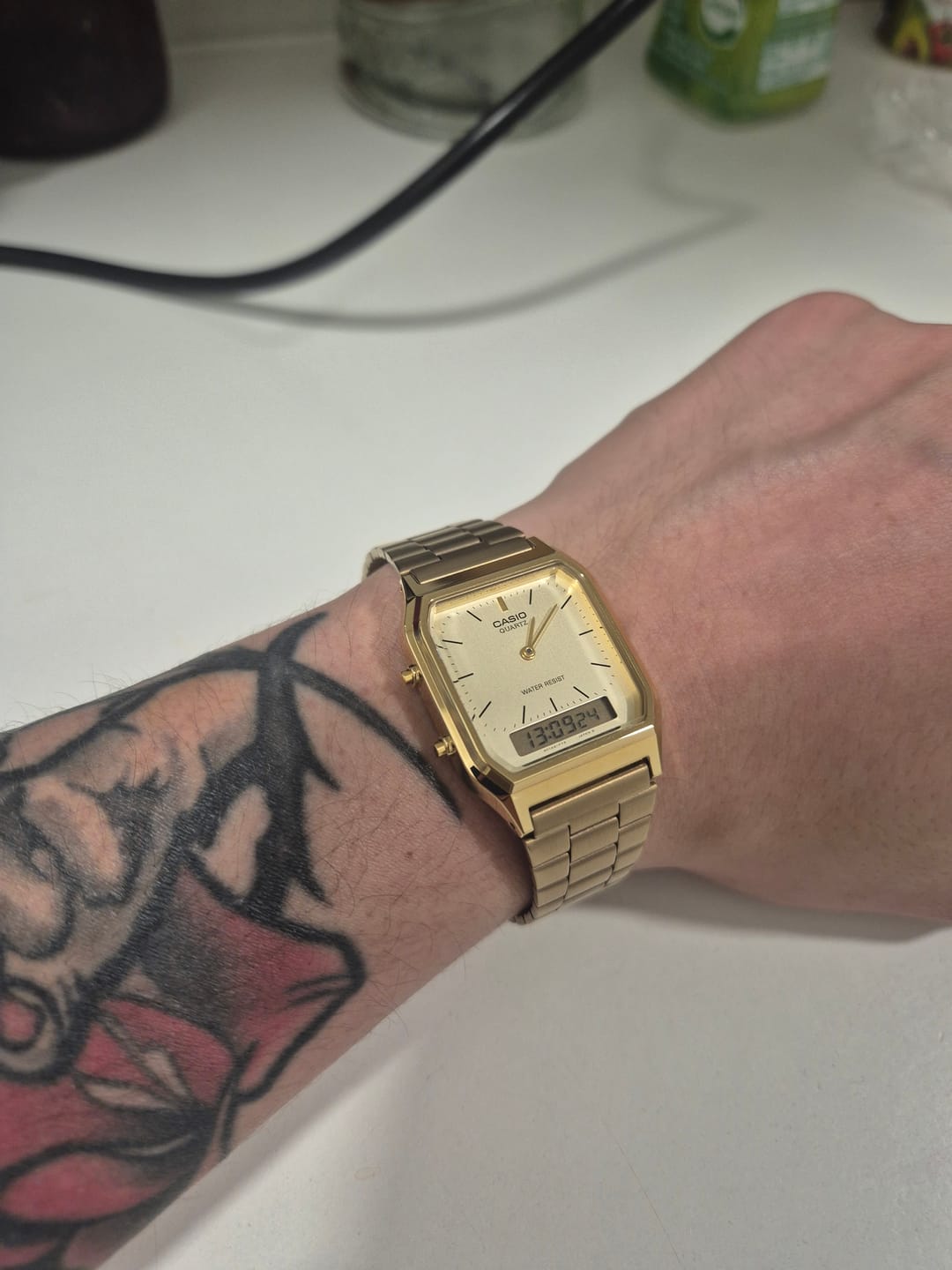 Customer photo review of Reloj Casio Vintage AQ-230GA-9DMQ Dorado