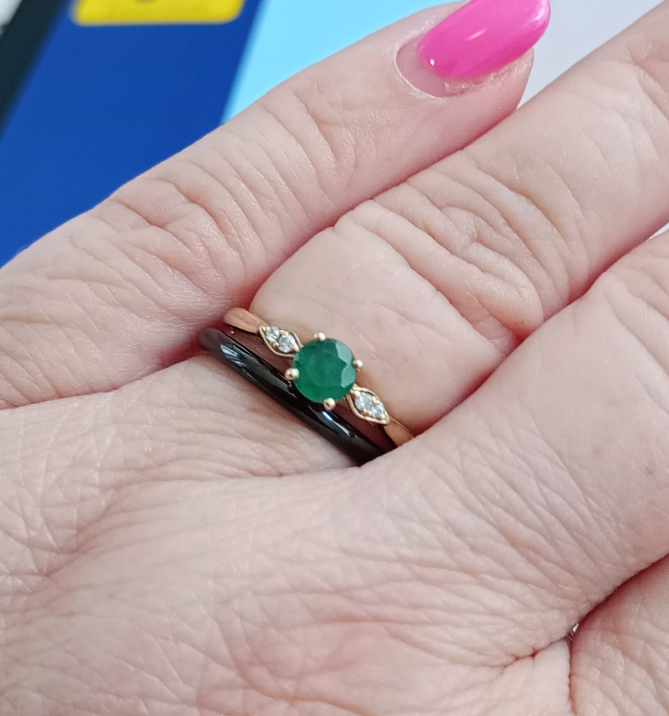 Customer photo review of Black 2mm Wonder Ring