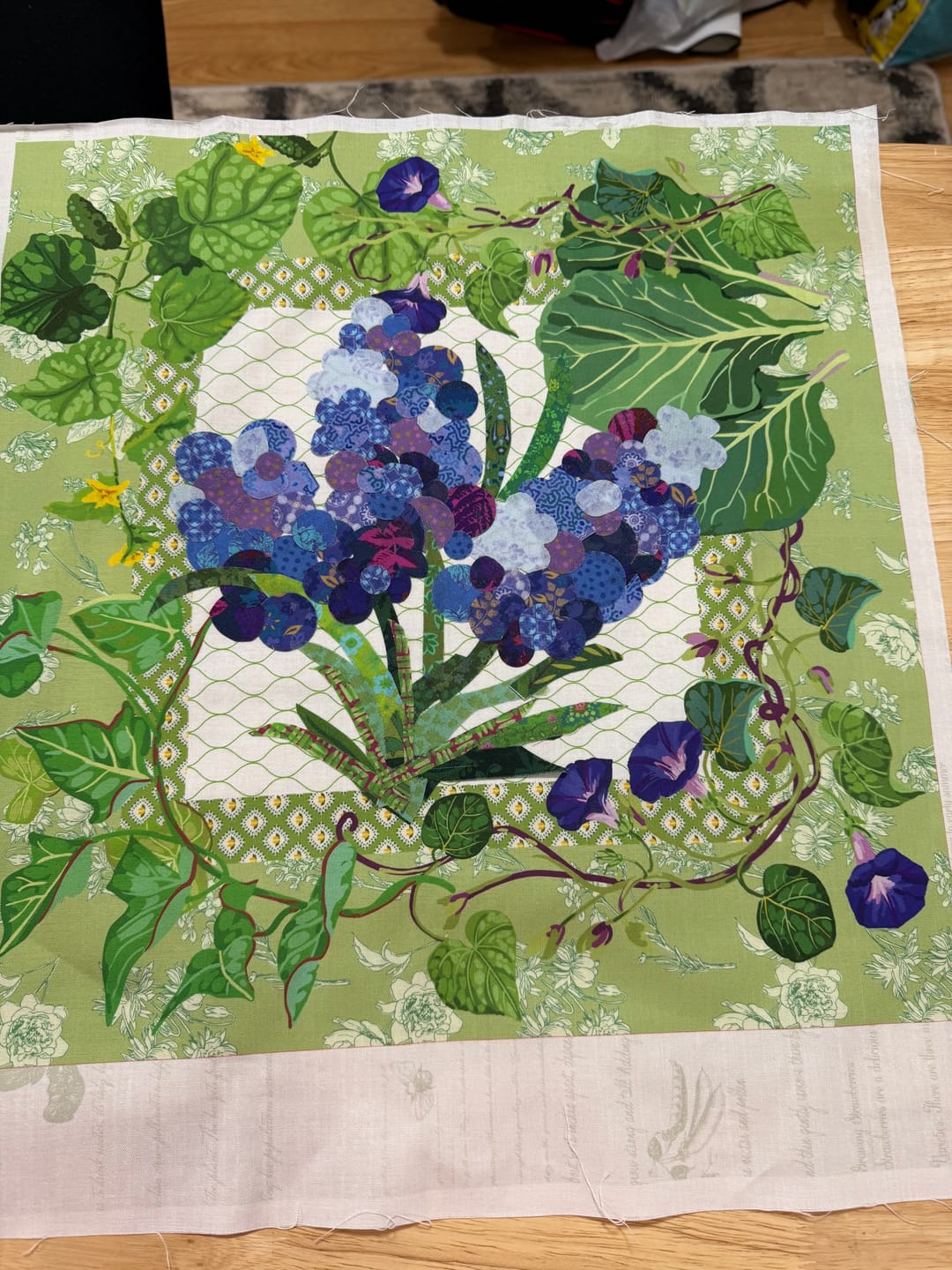 Customer photo review of Garden Party Complete Quilt Kit