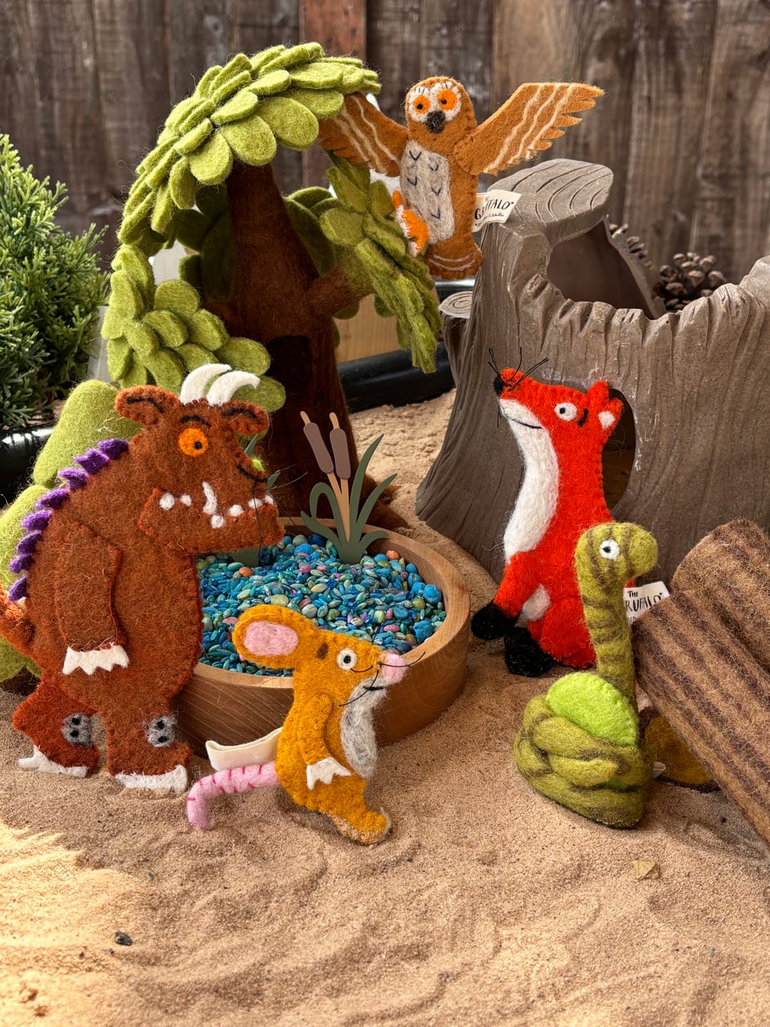 Customer photo review of The Gruffalo® Finger Puppets Set