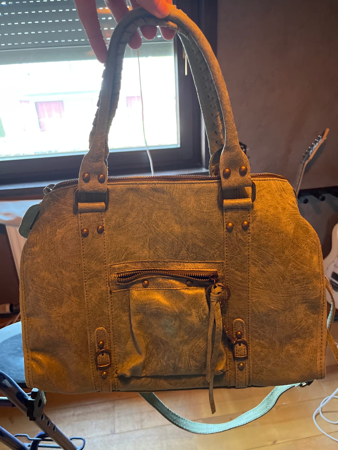 Customer photo review of It girl bag matcha