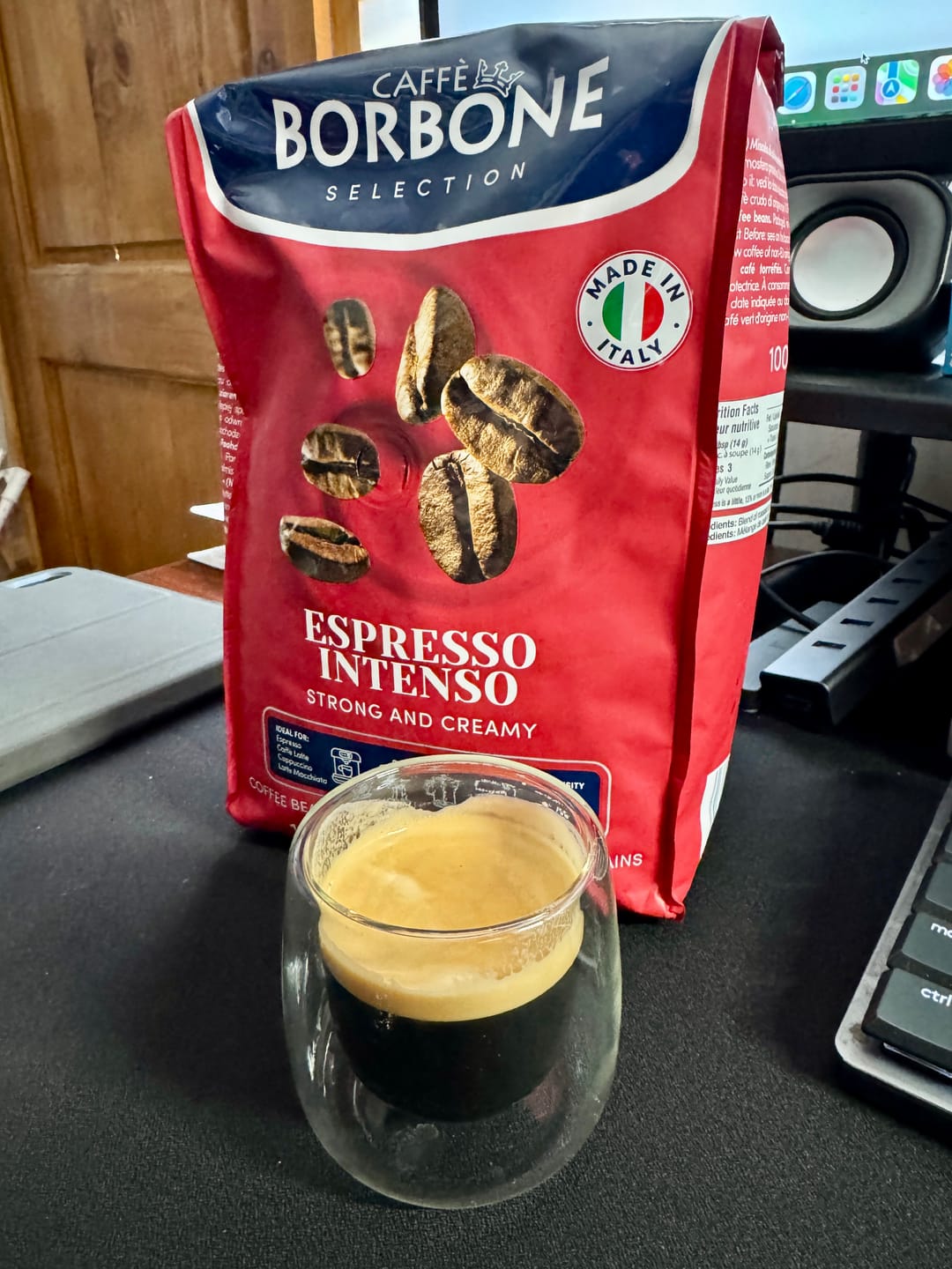 Customer photo review of Borbone Espresso Intenso 1kg Grano Entero