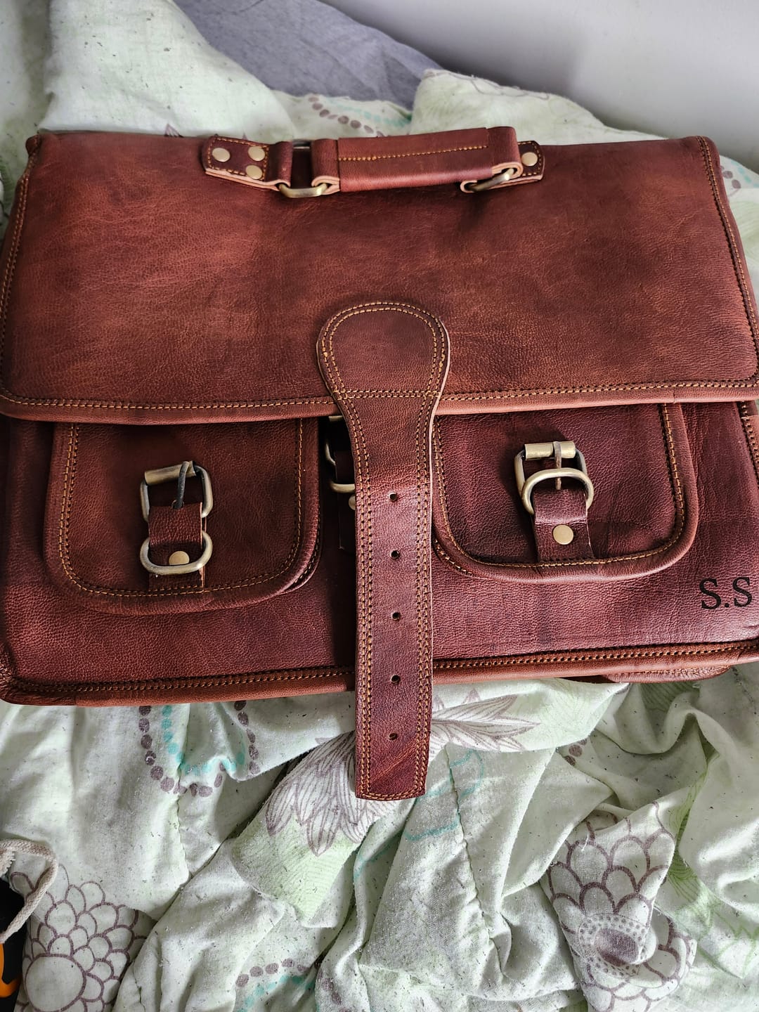 Customer photo review of The Cambridge Briefcase
