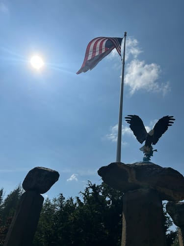 Customer photo review of Ultra Heavy Duty American Flag - 2-ply Polyester - Made In USA