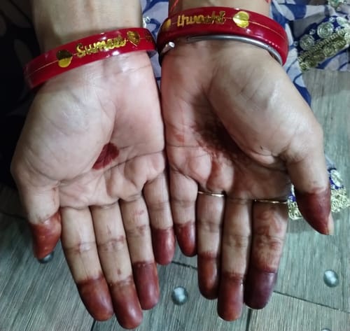 Customer photo review of Anmol Bandhan Gold Bangles –  Love & Togetherness crafted in Gold