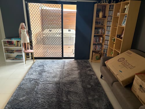 Customer photo review of Deluxe Shaggy Relax Mat - 35mm Memory Foam