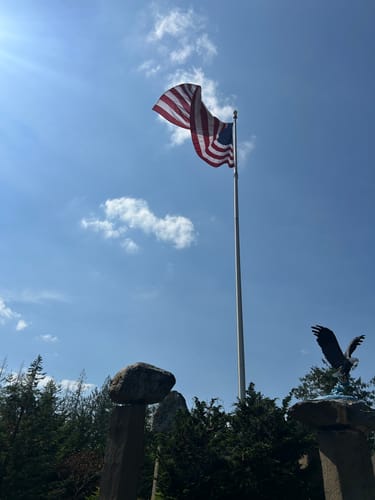 Customer photo review of Ultra Heavy Duty American Flag - 2-ply Polyester - Made In USA
