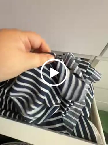 Customer video review of 3 Metres, Premium Quality, Printed Dressmaking Viscose - 55" Wide (Navy & White)