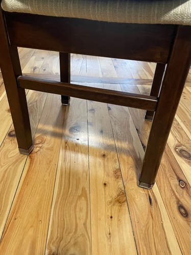 Customer photo review of Square Felt Silicone Chair Leg Protectors | Extra-Durable Chair Floor Protectors