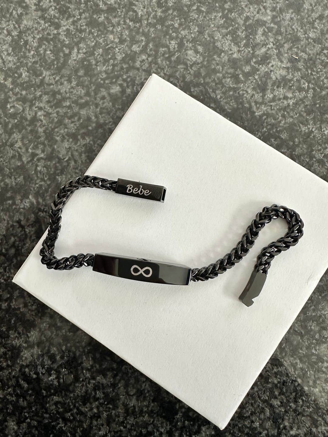 Customer photo review of Franco Link ID Urn Bracelet | 4MM