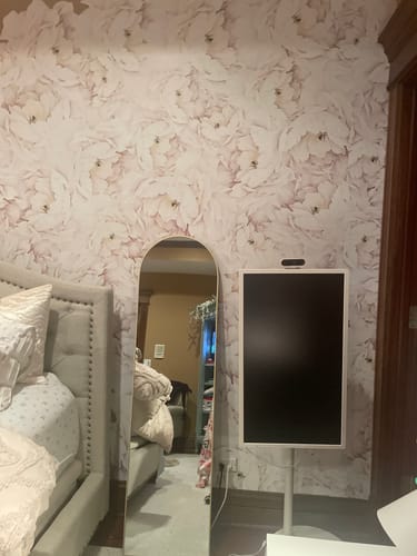 Customer photo review of Peony Wallstickers- White