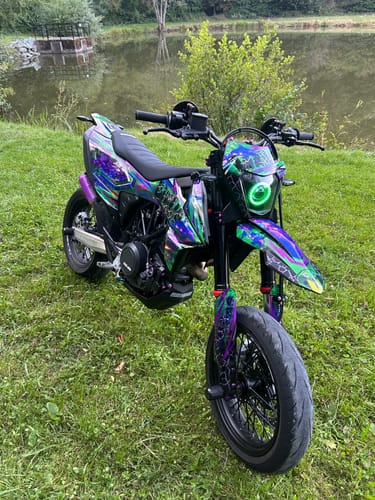 Customer photo review of FULL CUSTOM GRAPHICS KIT