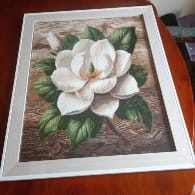 Customer photo review of Paint by Numbers - Magnolia on Wood