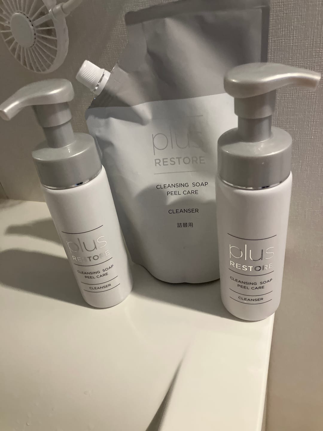 Customer photo review of クレンジングソープ泡ピールケア 詰替用（大容量タイプ）