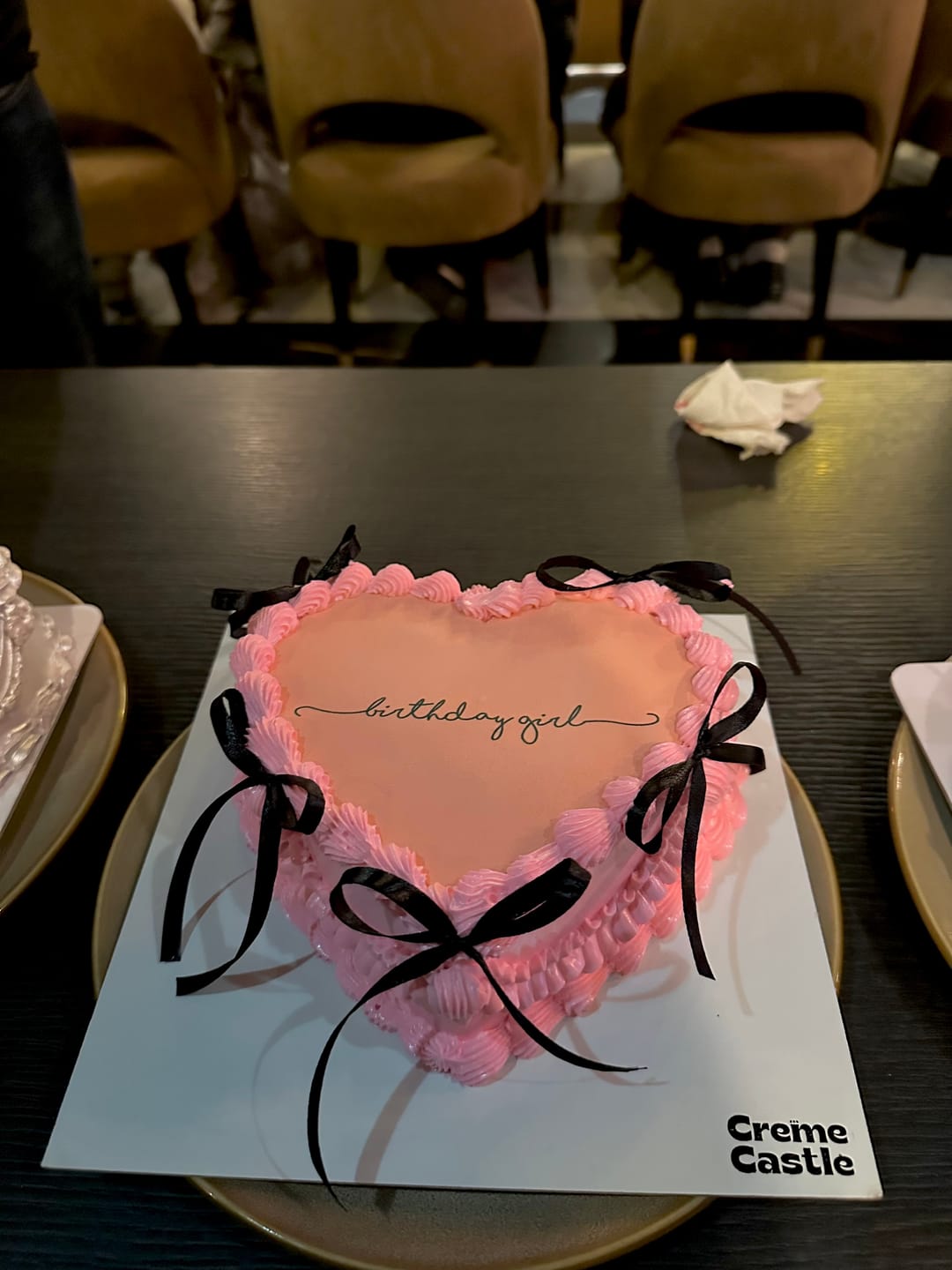 Customer photo review of Heart Shape Ribbon Cake