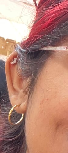 Customer photo review of Falling Leaf Flatback Gold