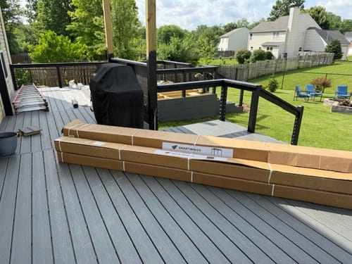 Customer photo review of SmartWings Motorized Matter Pergola Flexar Q3