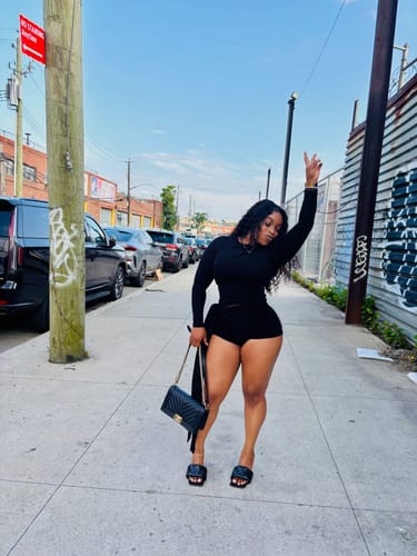 Customer photo review of Mia Top - Black