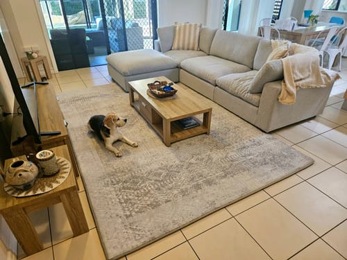 Customer photo review of The Mellow Mat v2® Designer Print | Silver Mist (Soft Touch Sensory Tatami Rug) PR01