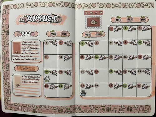 Customer photo review of Baseball Planner Stickers
