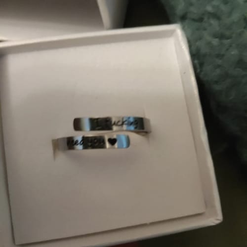 Customer photo review of I F♡cking Need You Ring
