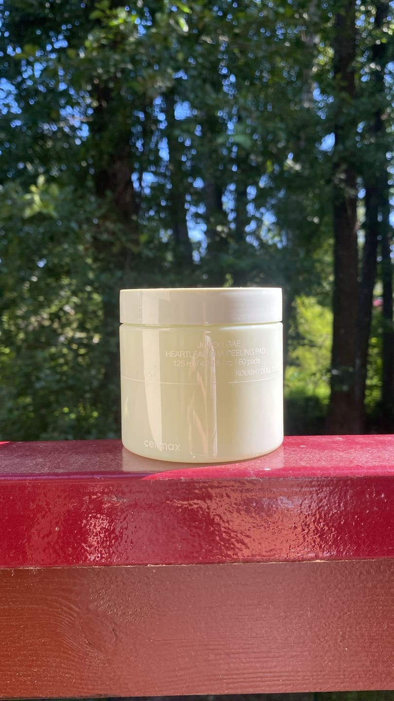 Customer photo review of Tonizējoši pīlinga spilventiņi ar BHA skābi Celimax Ji Woo Gae Heartleaf BHA Peeling Pad