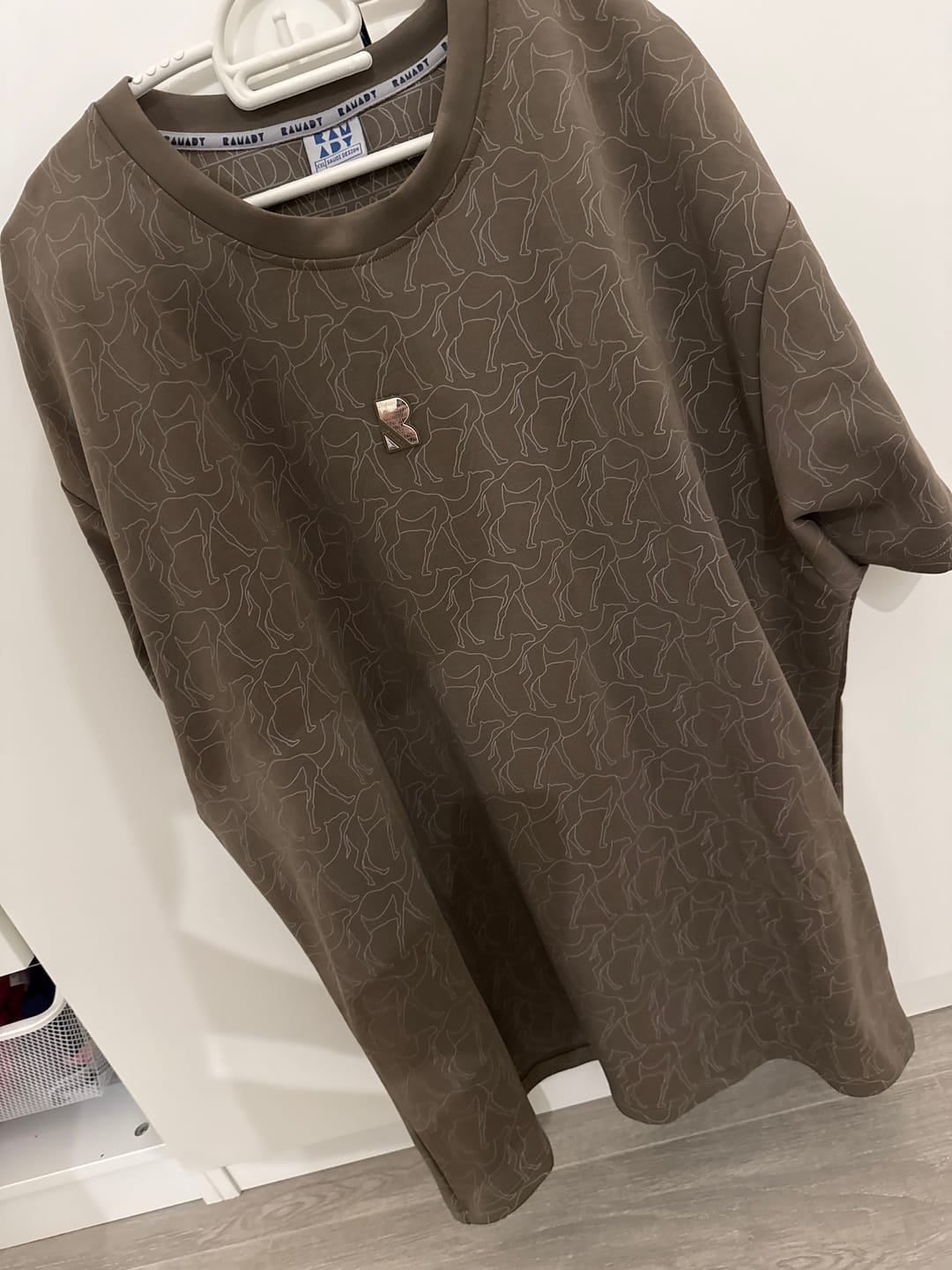Customer photo review of Women's Camel Print T-shirt