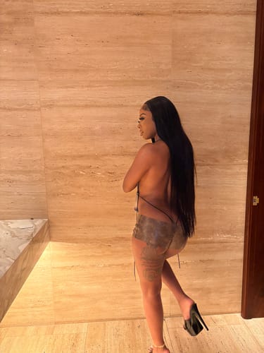 Customer photo review of Leather Romper (Brown)