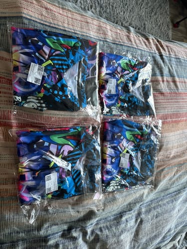 Customer photo review of Maxcorners Funny Never Give Up Graffiti Pattern Bowling Game Jersey Multicolor Options Personalized Name, Team Name 3D Shirt (4 Colors)